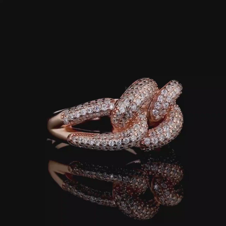 Pave Chain Link Statement Ring video