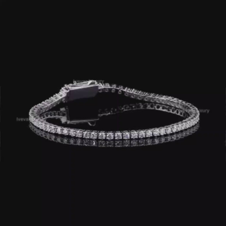 Emerald Cut Tennis Bracelet video