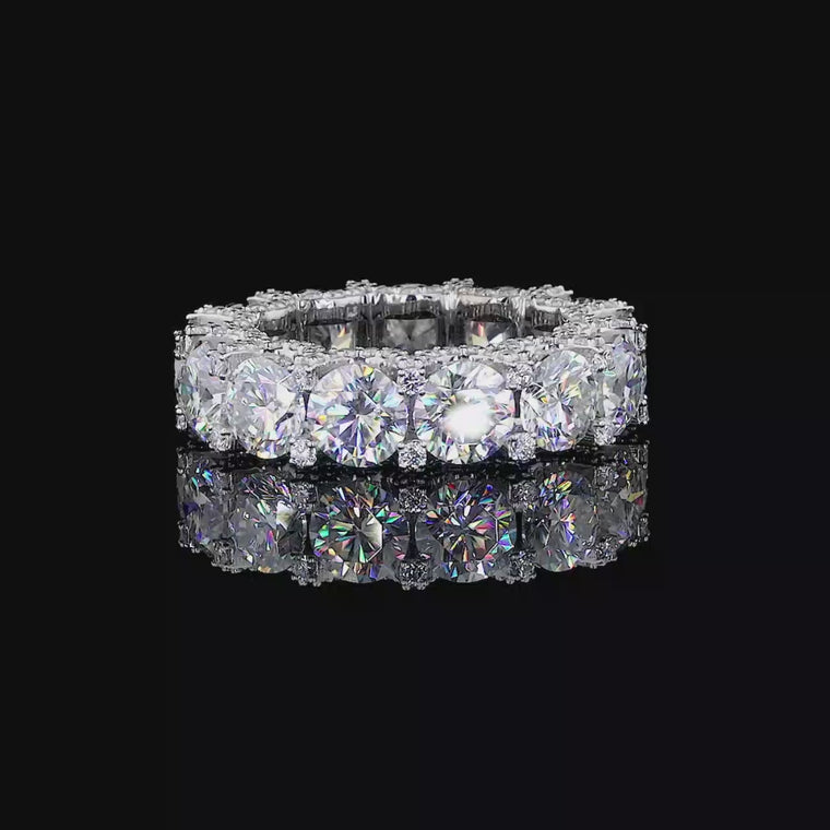Round Cut Statement Eternity Band video