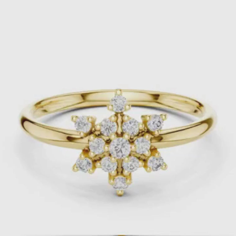 Crafted Cluster Setting Round Anniversary Ring video