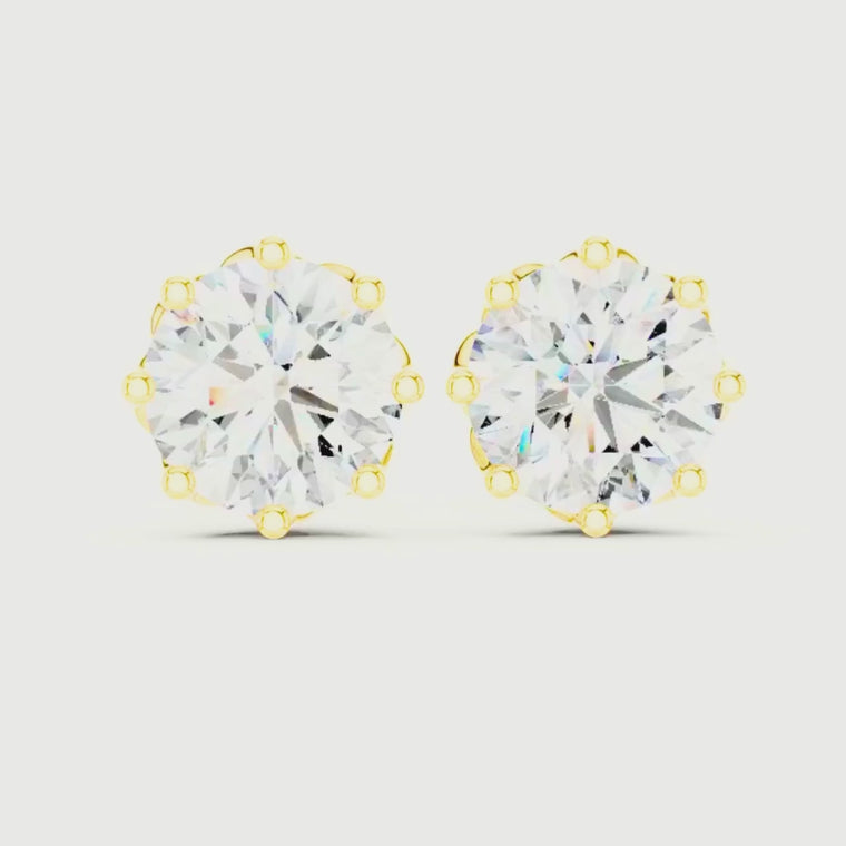 Eternal Spark Classic Solitaire Stud Earrings video