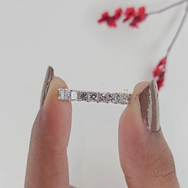 Princess Cut Full Eternity Wedding Band video
