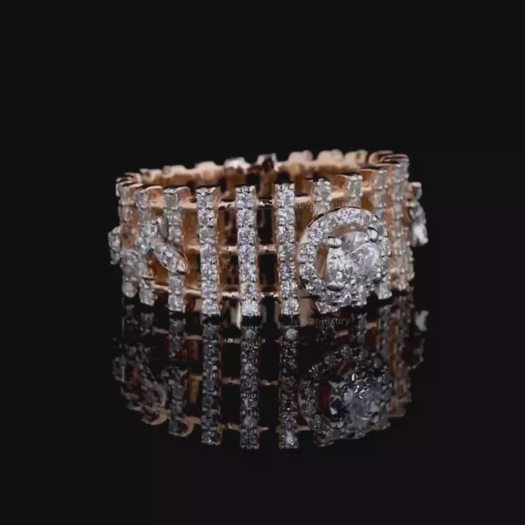 Round Ladder Pave Statement Band video