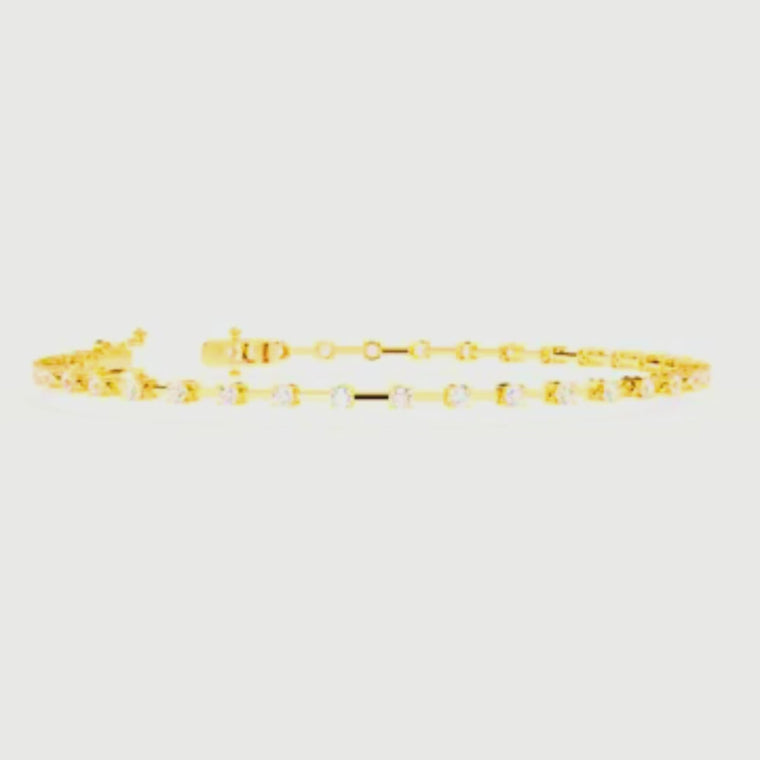 Round Cut Tennis Bracelet Symbol of Grace and Brilliance video