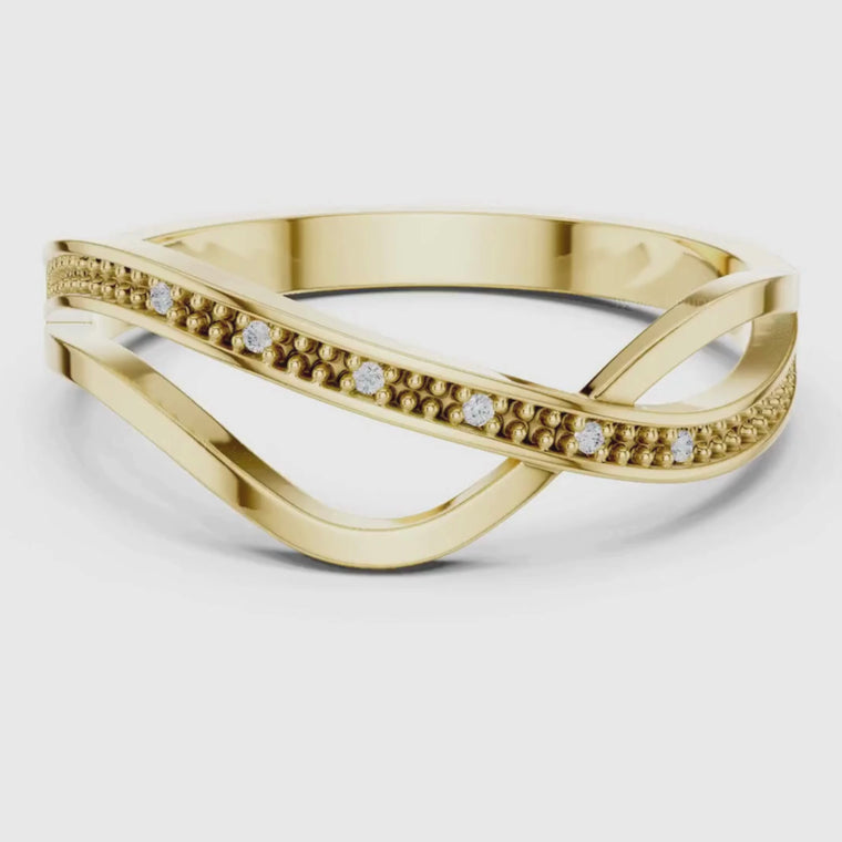 Criss Cross Pave Infinity Ring video