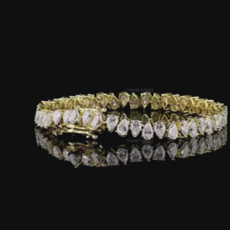 Pear Cut Tennis Bracelet video