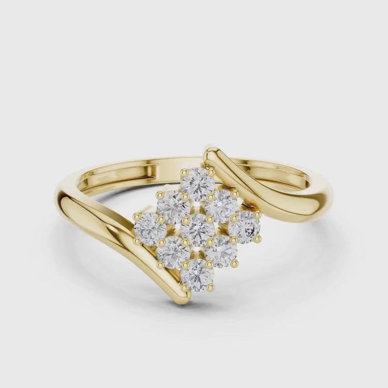 Blossom Round Cut Ring video