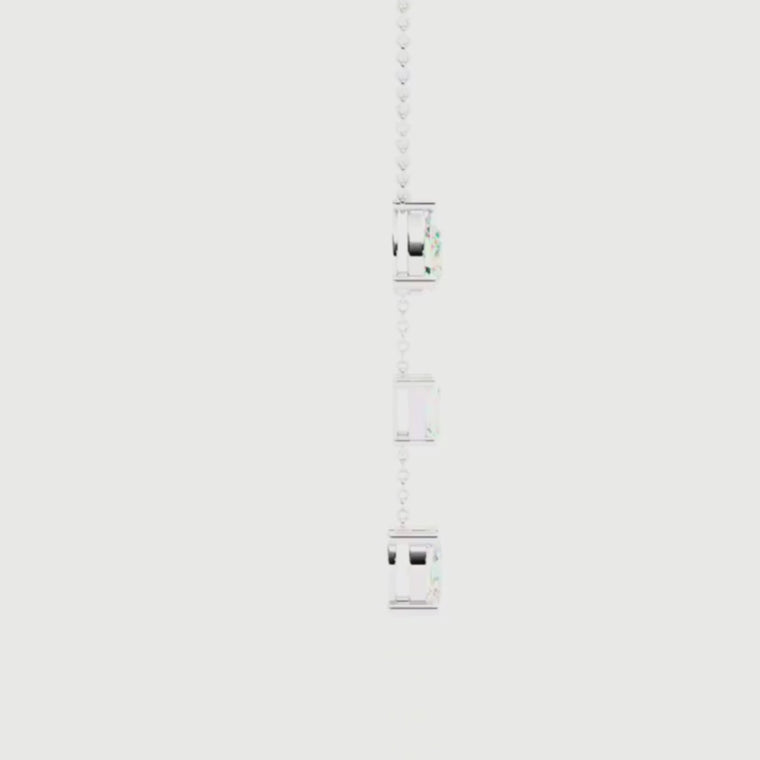 Three Mix Shape Drop Pendant Necklace video