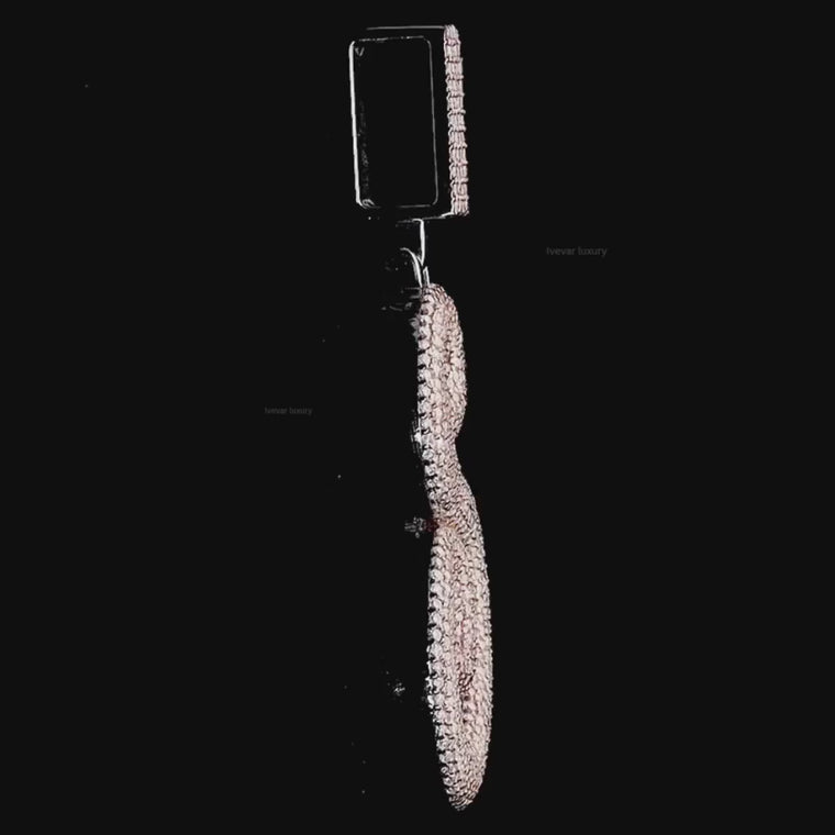 The Infinite S Custom Cursive Initial Iced-Out 3D Puffy Pendant video