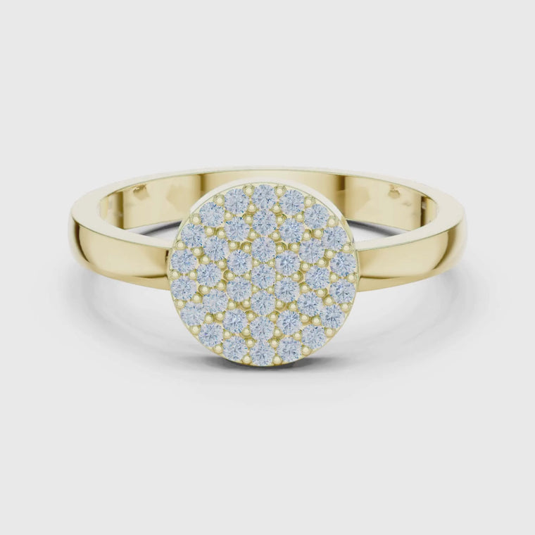 Round Pave Statement Ring video