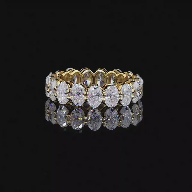 Oval Cut Full Eternity Wedding Band video