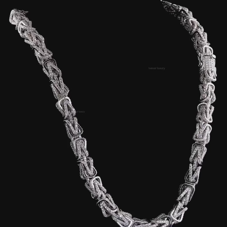 Iced Out Woven Lab Grown Diamond Choker Necklace video