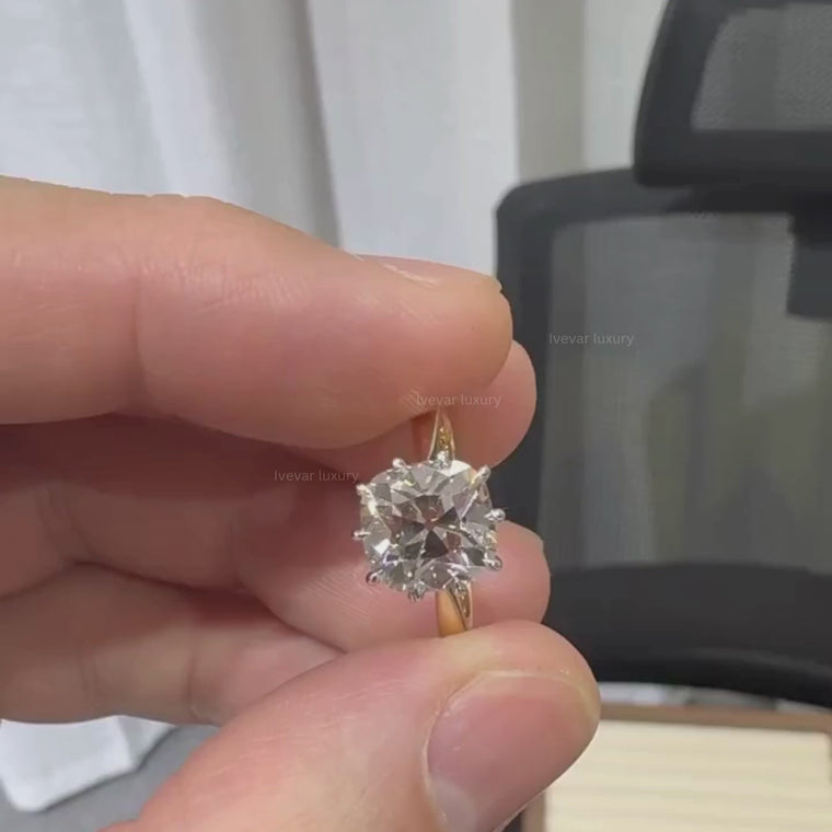 Cushion Brilliant Solitaire Anniversary Ring video