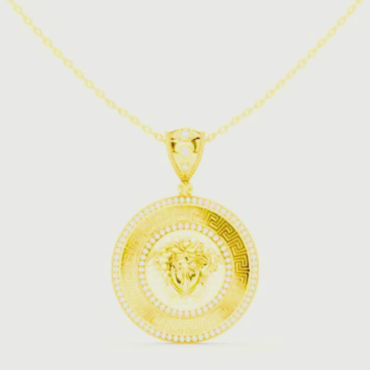 Greek Key Pattern Border Statement Pendant video