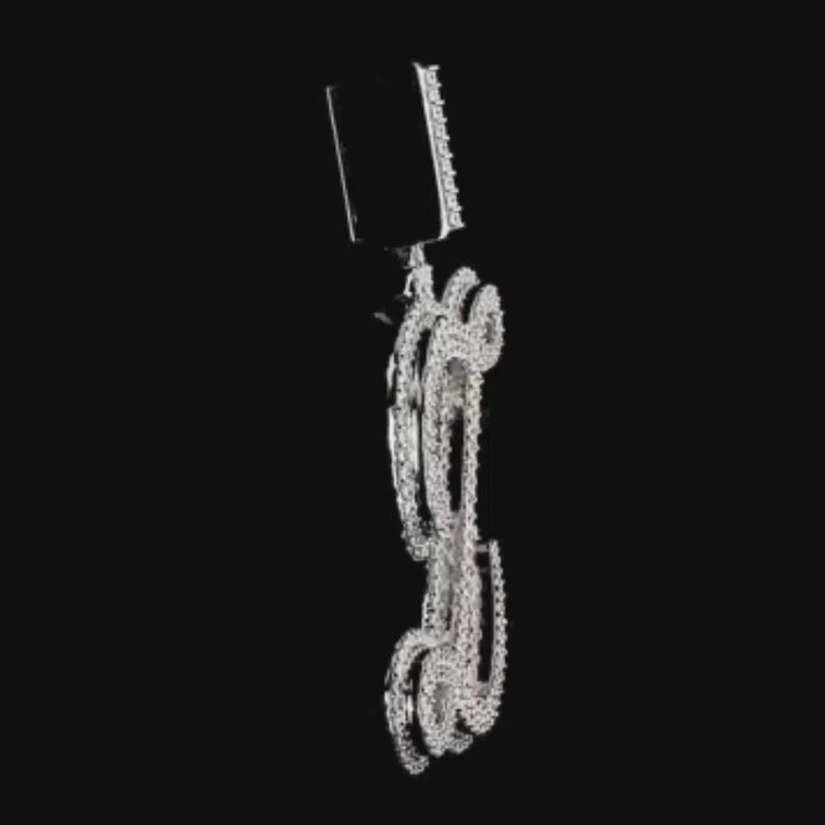 Custom Initial Letter Iced Out Pendant video