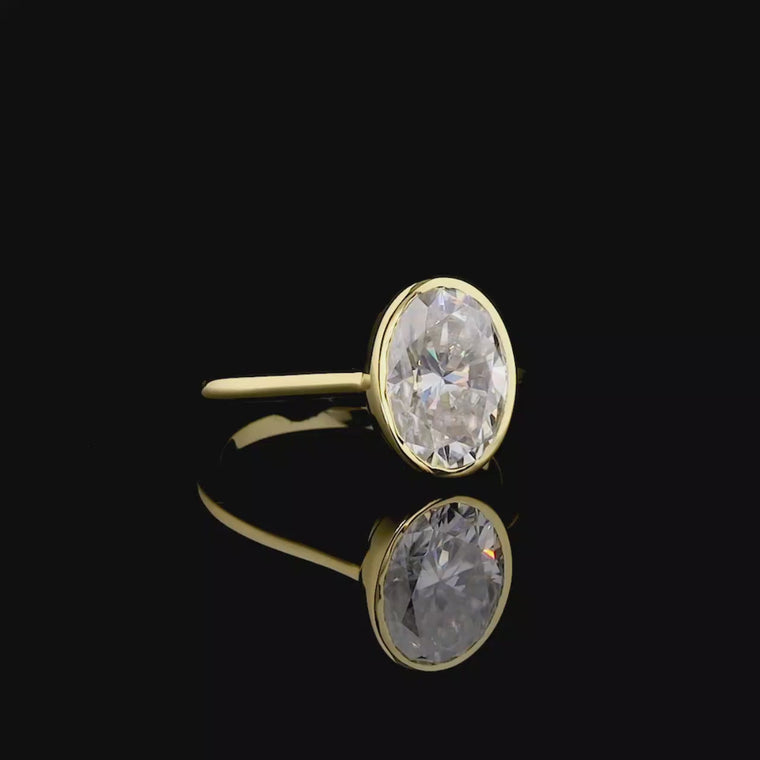 Oval Cut Bezel Set Ring video