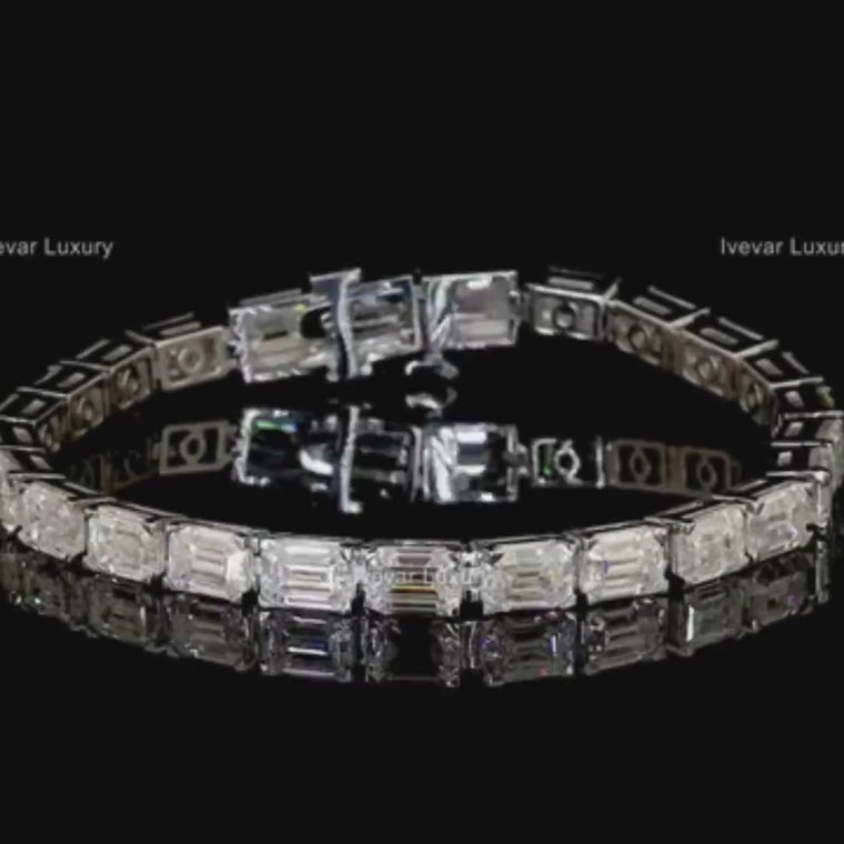 Emerald Cut Tennis Bracelets video