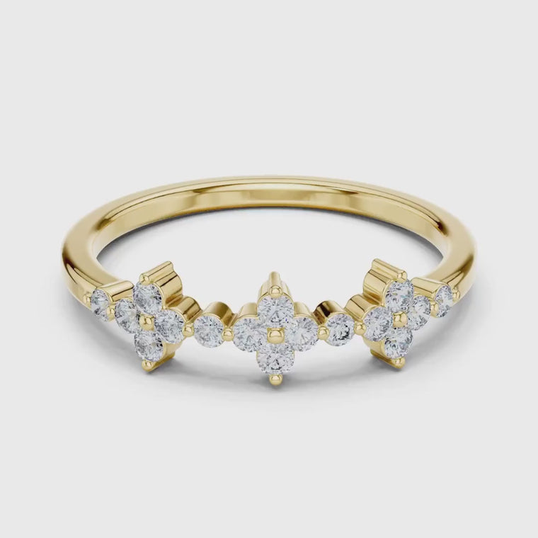Floral Band Ring for Women video