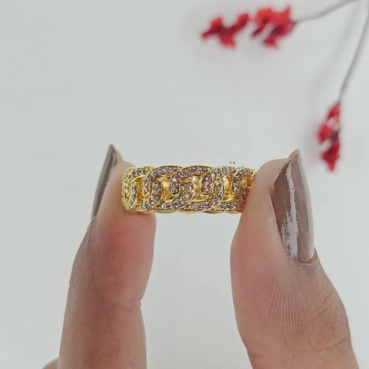 Vintage Scroll Filigree Eternity Band video