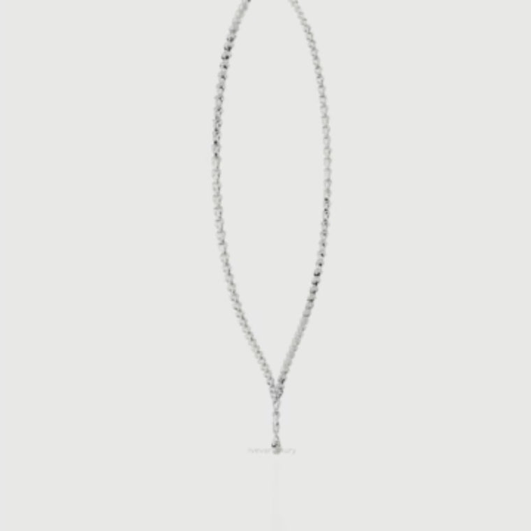 Pear V Drop Tennis Necklace video
