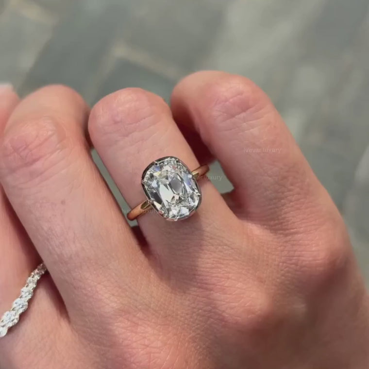 Antique Oval Cut Solitaire Engagement Ring video