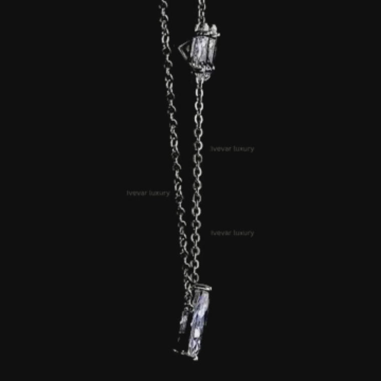 Marquise Cut Pendant Necklace with Stud Earrings Set video