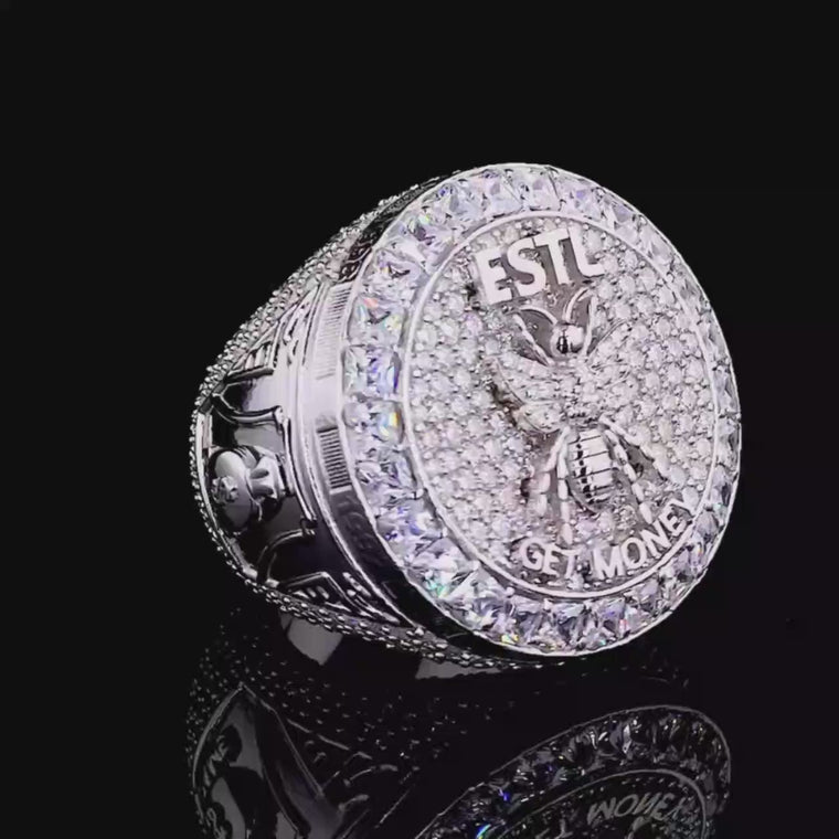 Full Silver Ant Unique Style Hip Hop Men Ring video