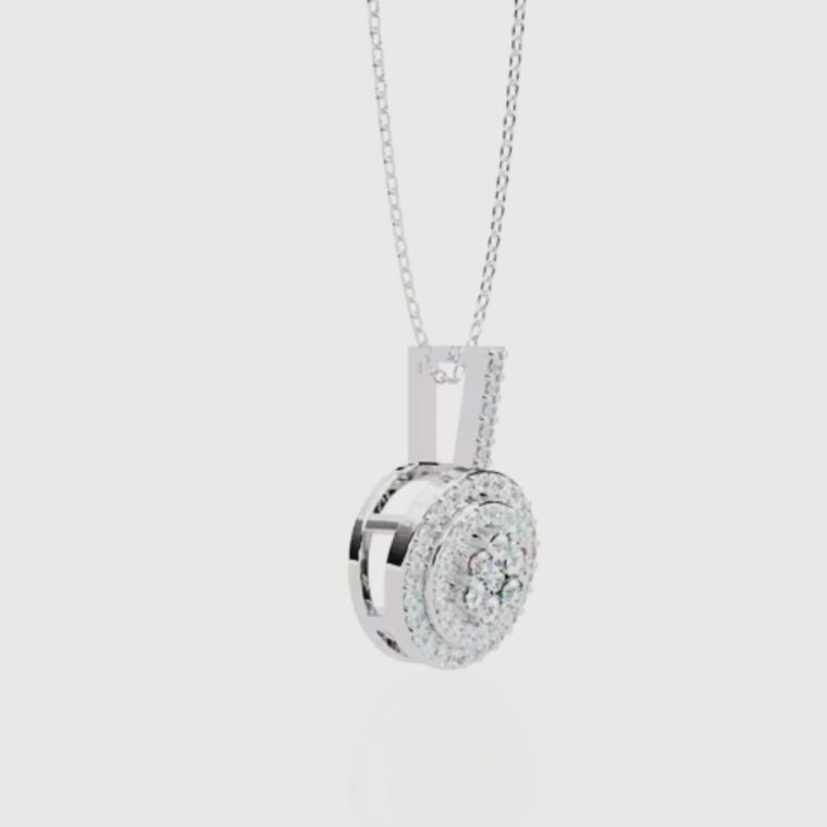 Concentric Circle Silhouette Charm Pendant video