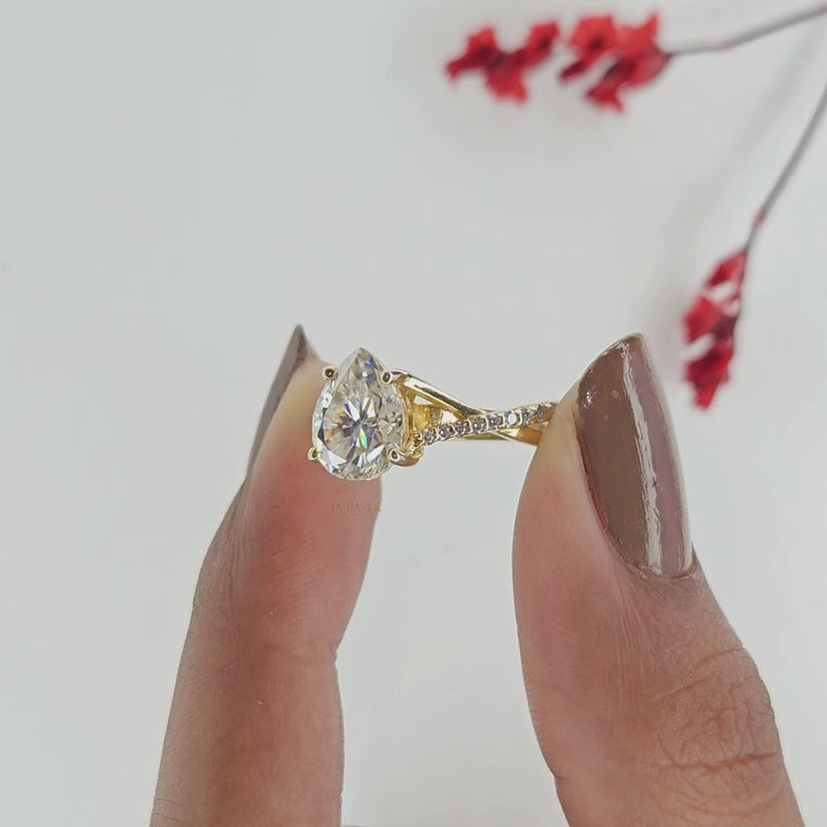 Pear Cut Engagement Ring for Women video