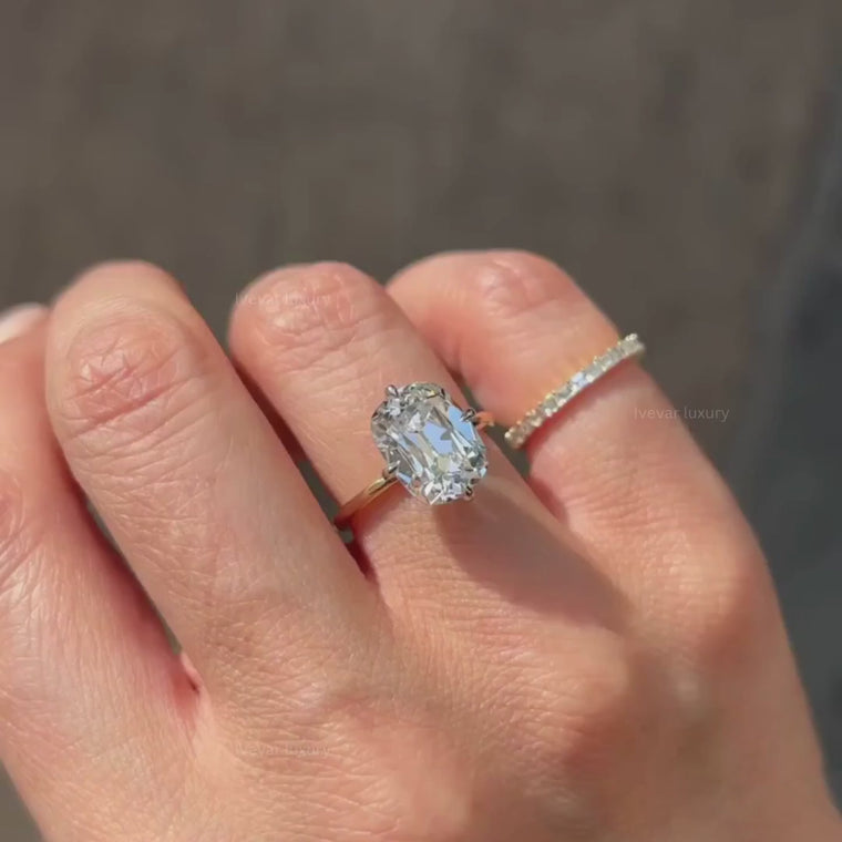 Cushion Cut Solitaire Engagement Ring video