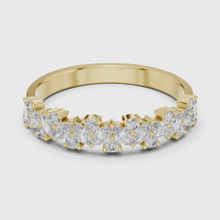 Marquise and Round Wedding Band video