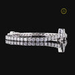 Luxury Lab Diamond Pave Letter A Tennis Bracelet