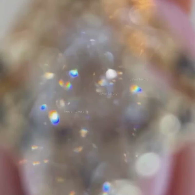 Vintage Marquise Cut Bridal Ring Set video