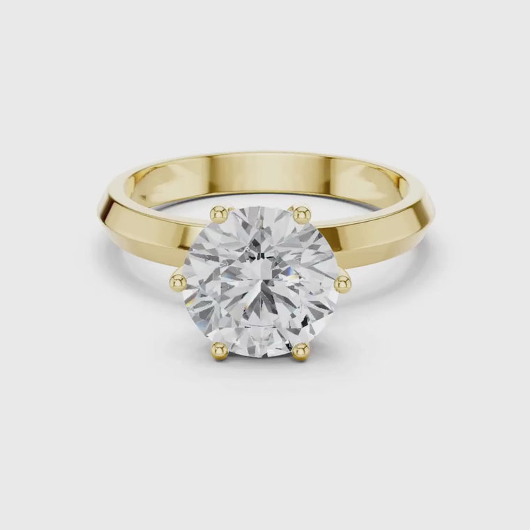 Round Cut Solitaire Engagement Ring video