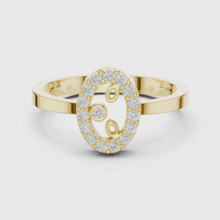 Open Oval Shape Halo Round Statement Ring video