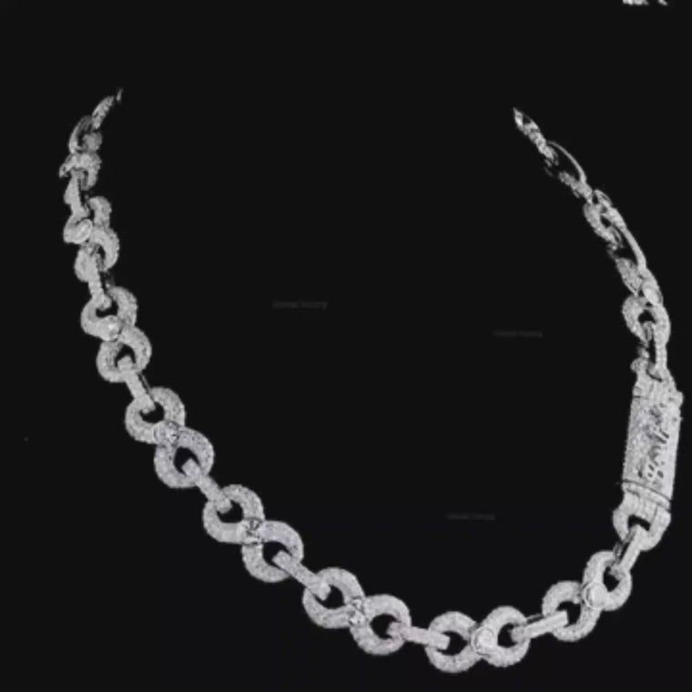Interlocking Mathematical Motif Chain with Micro Lab Diamonds video