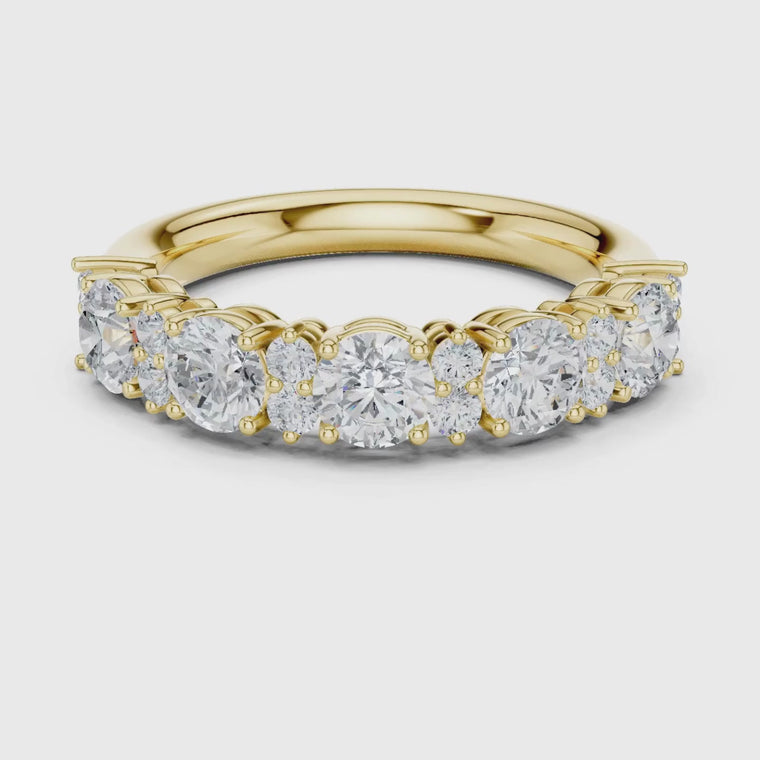 Round Half Eternity Wedding Band video