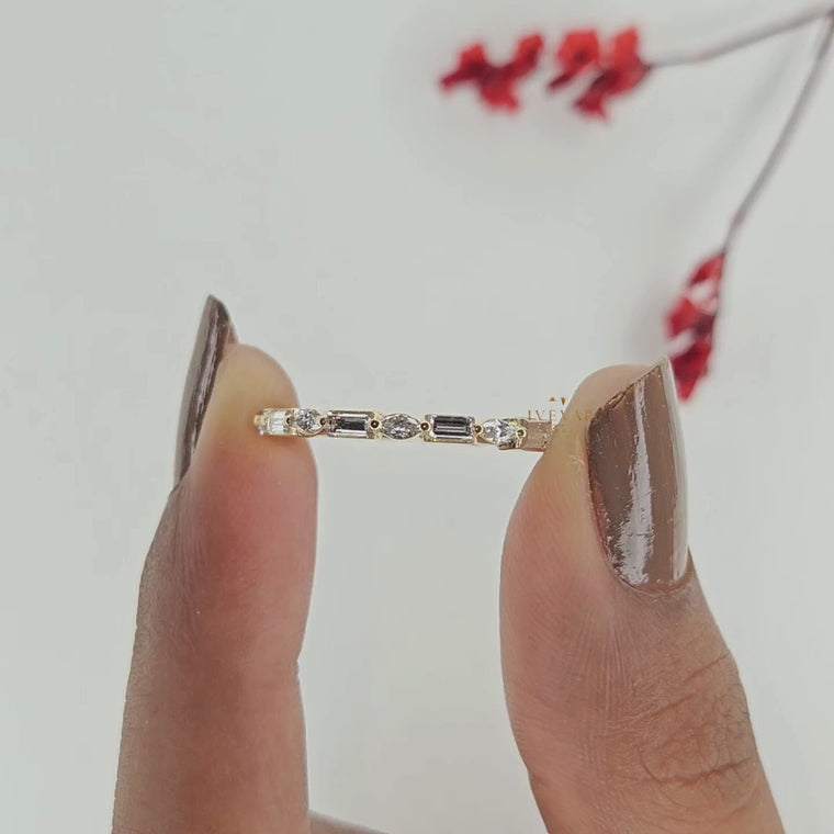 Baguette & Marquise Alternative Eternity Wedding Band video