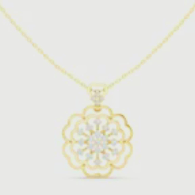 Floral Round Pendant for Women video