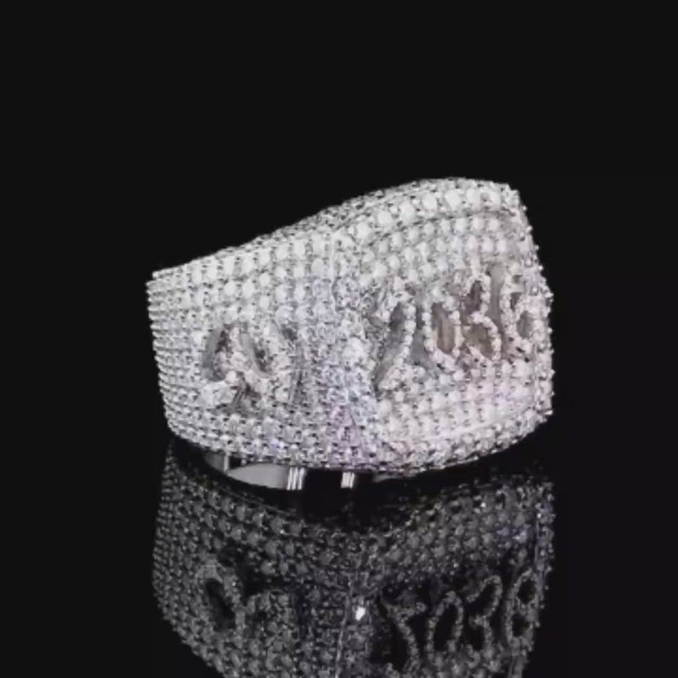 Custom 2036 Iced Out Statement Pinky Ring video