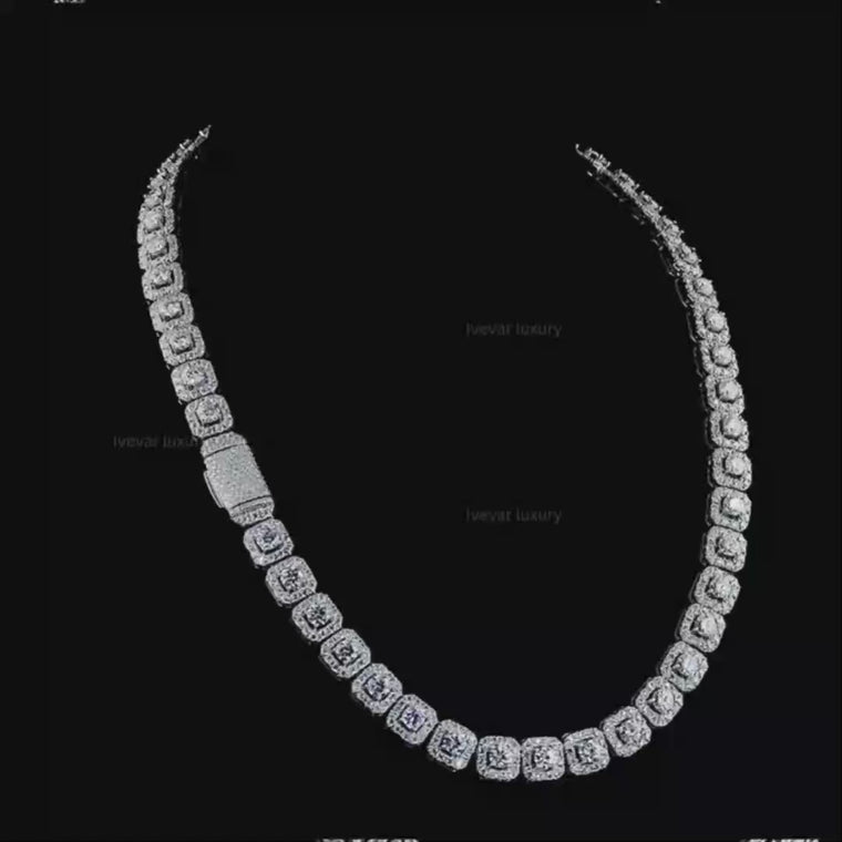 Crafted to Stun Lab Grown Diamond Iced-Out Tennis Chain for Ultimate Drip video