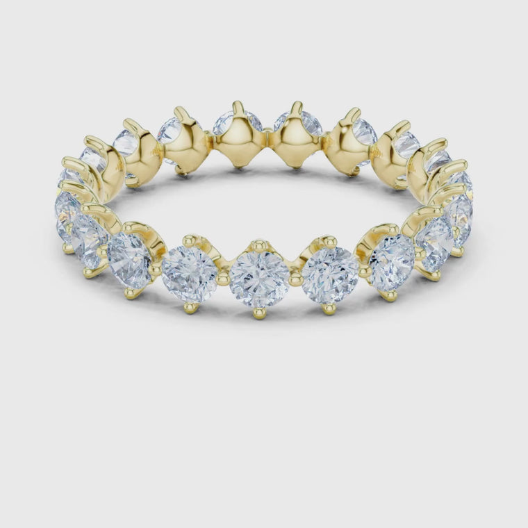 Round Brilliant Cut Full Eternity Band Rings video