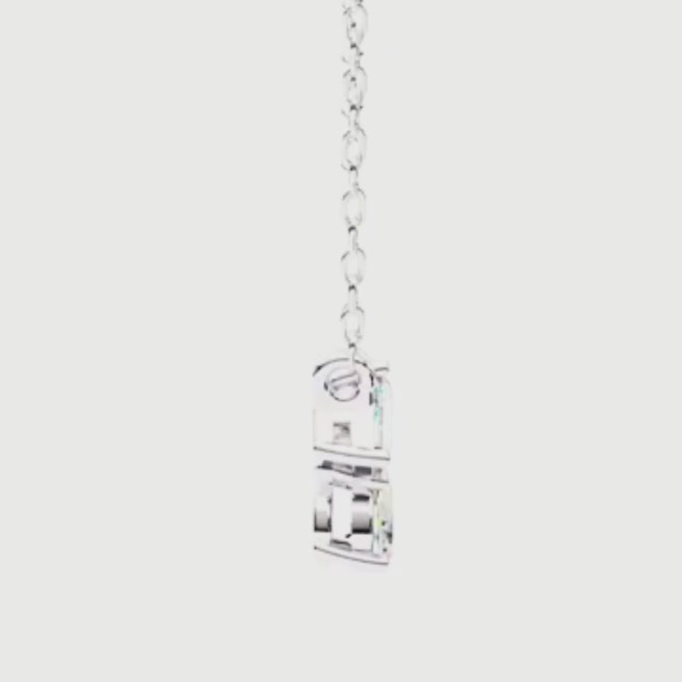 Asymmetric Emerald Oval Pear Cut Shape Cluster Pendant video