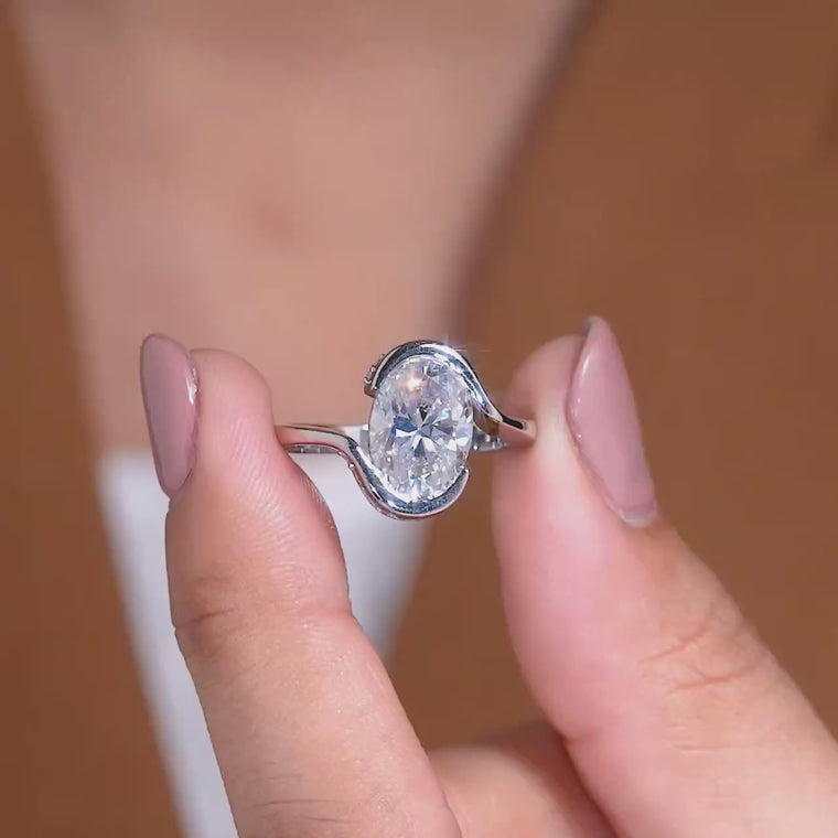 Oval Cut Open Bypass Promise Ring video
