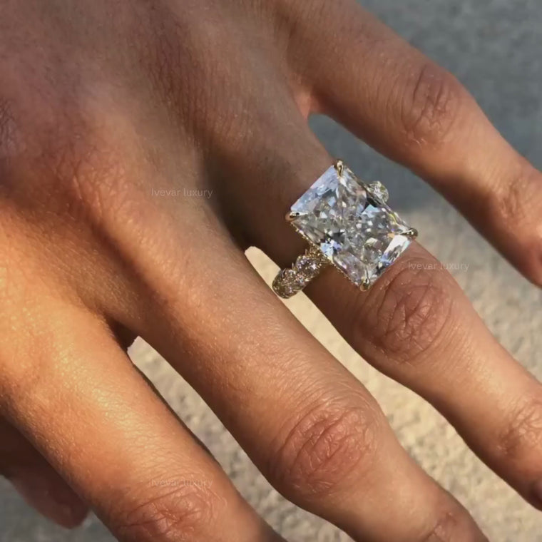 Radiant Cut Solitaire Engagement Ring video