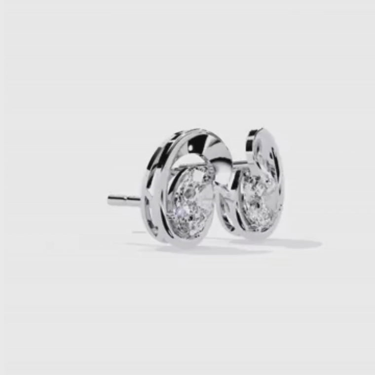 Oval Cut Stud Earrings video
