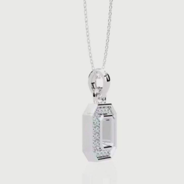 Abstract Cutout Frame Motif Pendant video