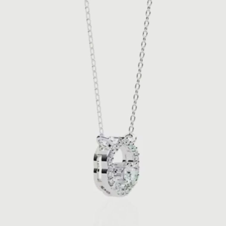 Flower Shape Halo Pendant video