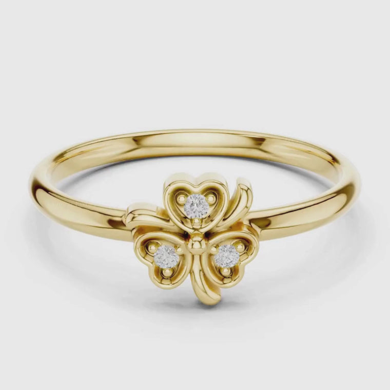 Butterfly Round Cut Ring with Accents video