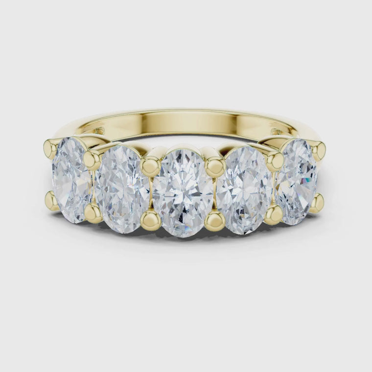 Oval Cut Five Stone Ring video